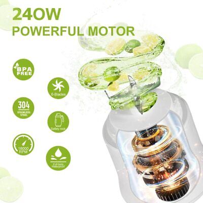 Electric Mini Juice Maker Portable Blender Smoothie Juicer Fruit Machine IPX67