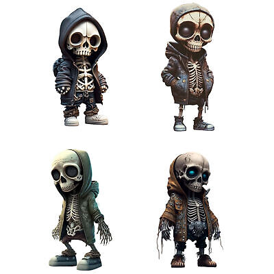 Cool Skeleton Figurines, Halloween Skeleton Doll Resin Crafts Ornament For Desk