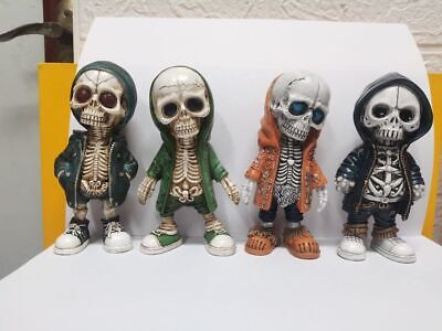 Cool Skeleton Figurines, Halloween Skeleton Doll Resin Crafts Ornament For Desk