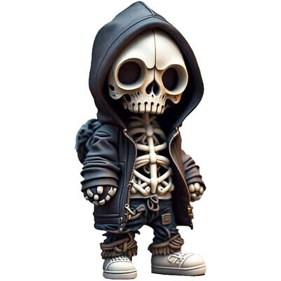 Cool Skeleton Figurines, Halloween Skeleton Doll Resin Crafts Ornament For Desk