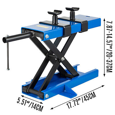 VEVOR 500kg Motorcycle Lift Scissor Motorbike Vehicle Lift Stand Jack 1100LBS