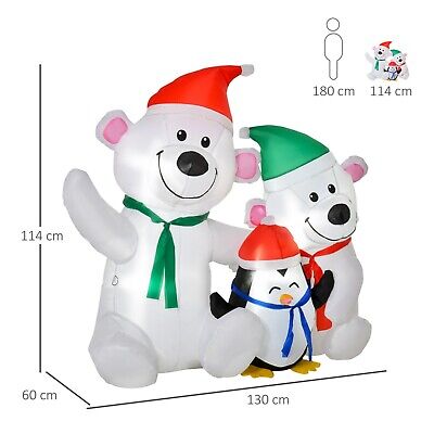 4ft Polar Bear Christmas Inflatable