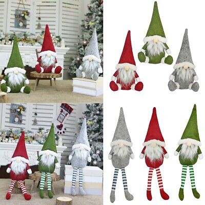 Christmas Gnome Xmas Decorations Home Decor Grey Pink White Gonk Ornaments Gift