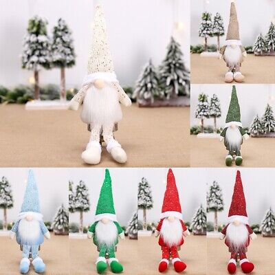 Christmas Gnome Xmas Decorations Home Decor Grey Pink White Gonk Ornaments Gift