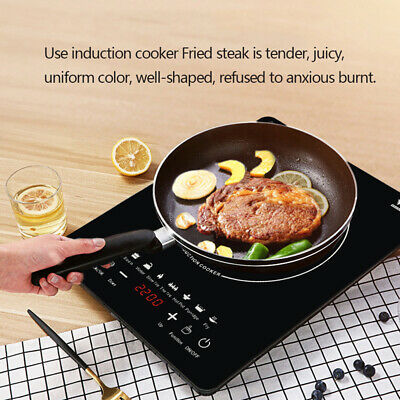 Portable 2200W Electric Induction Hob Touch Single Cooker Hot