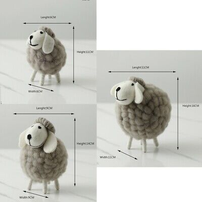 Mini Table Each Ornament Sheep Wool Felt Lamb