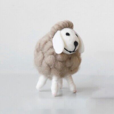 Mini Table Each Ornament Sheep Wool Felt Lamb