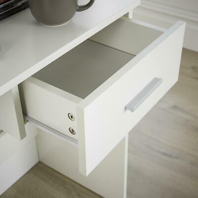 Stratford White Office Desk Compact Workstation 1 Drawer Storage Computer Table