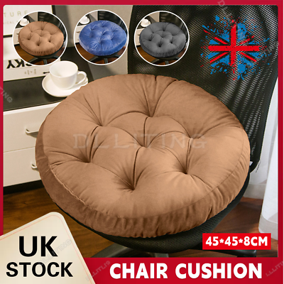 8cm Thick Round Soft Chair Seat Pad Dining Bed Room Garden Kitchen Stool Cushion