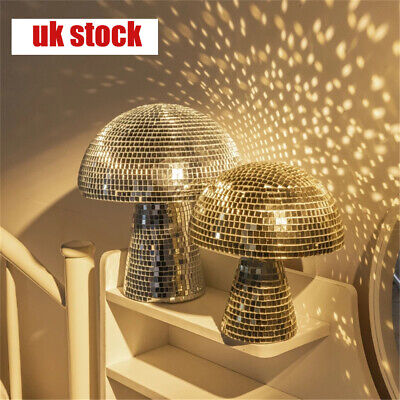 Mushroom Disco Ball Ornaments Mirror Reflective Ball Home Party Bar Desk Decor