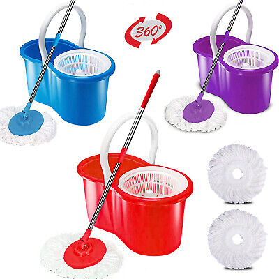 360° ROTATING PLASTIC SPIN MOP BUCKET 