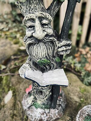 2pc Tree Man Statue Set Resin Fairy Garden Decoration Pair Outdoor Ornament 22cm