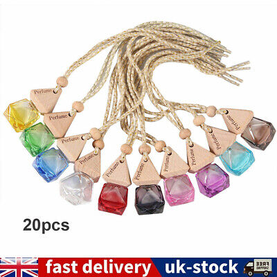 20 pcs Hanging Empty Car Perfume Bottle Diffuser Air Freshner Gadget Ornament