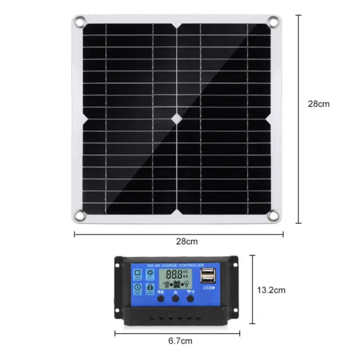 200W Solar Panel Kit Battery Charger & 100A Controller For Car Van Caravan Boat