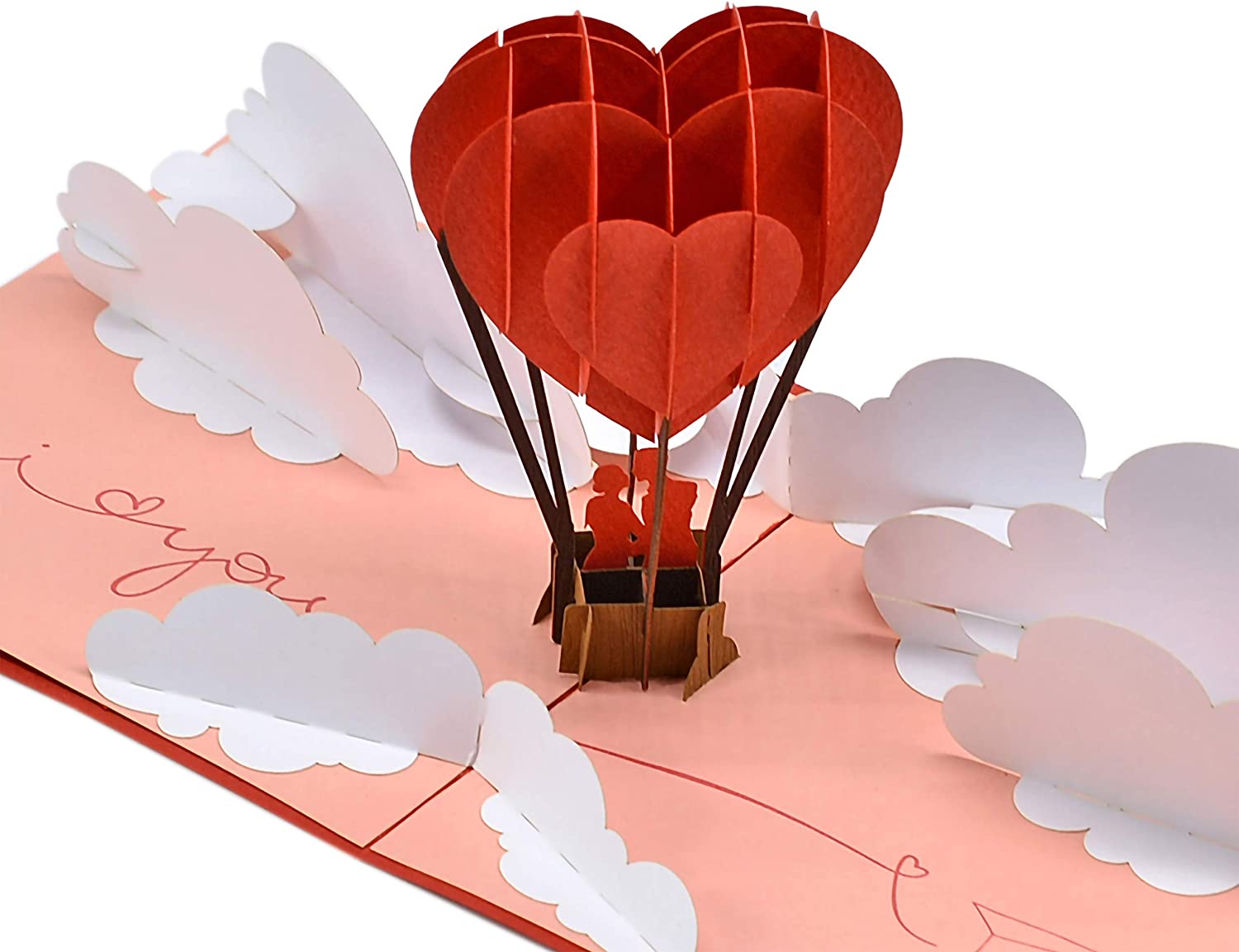 Pop Up Air Balloon Couple Kissing