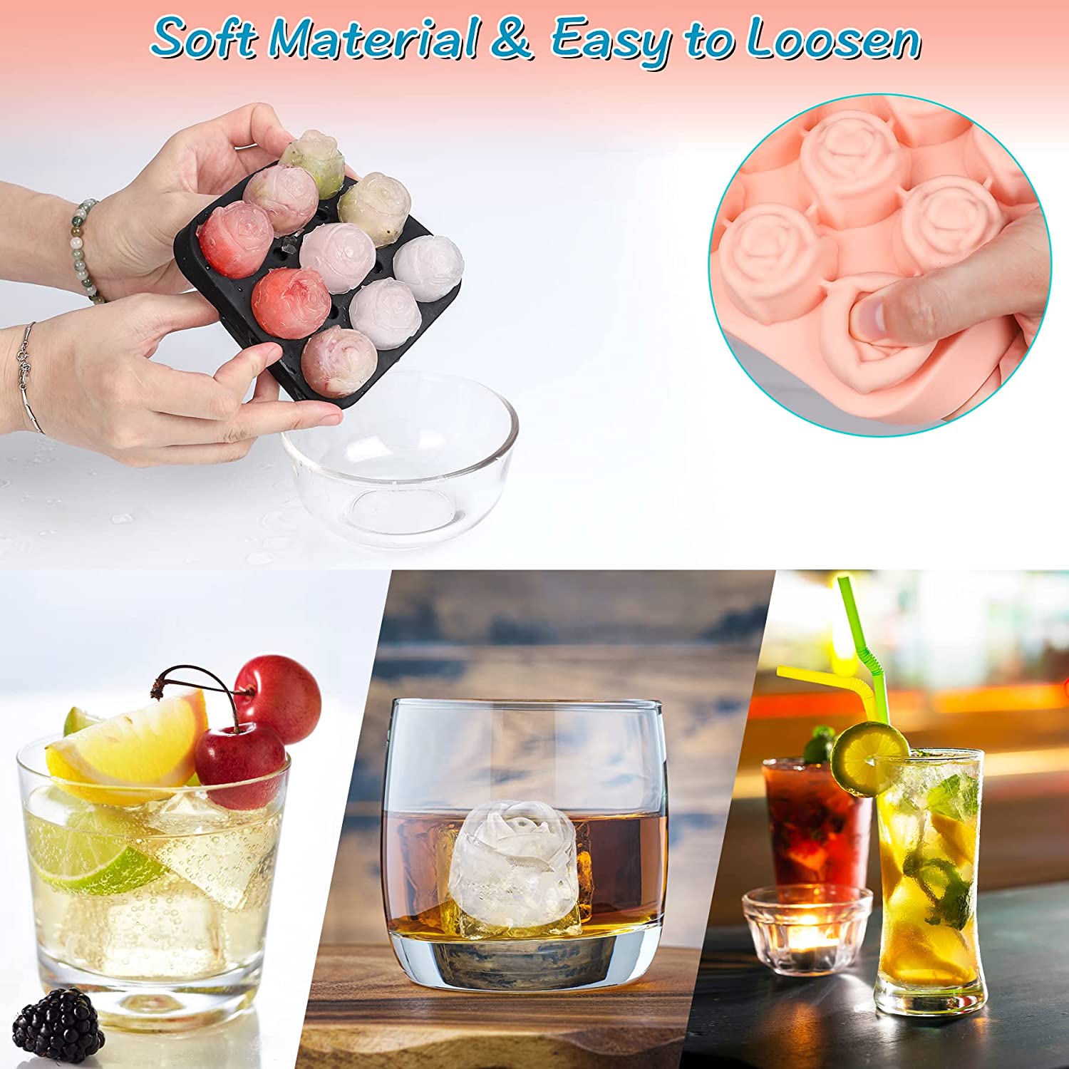 Rose Ice Cube Tray