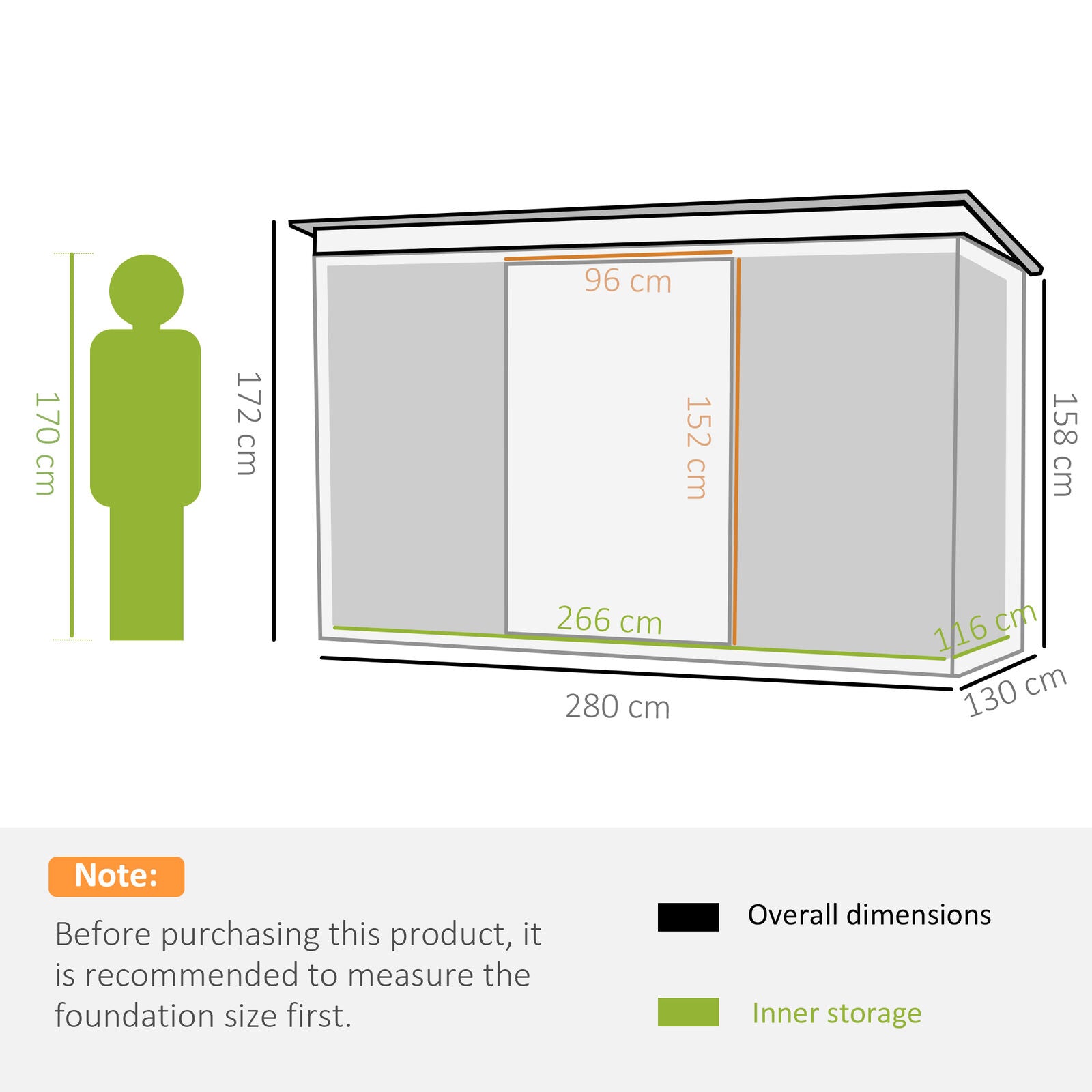 9 x 4FT Outdoor Metal Frame Garden Storage Shed w/ 2 Door, Light Grey