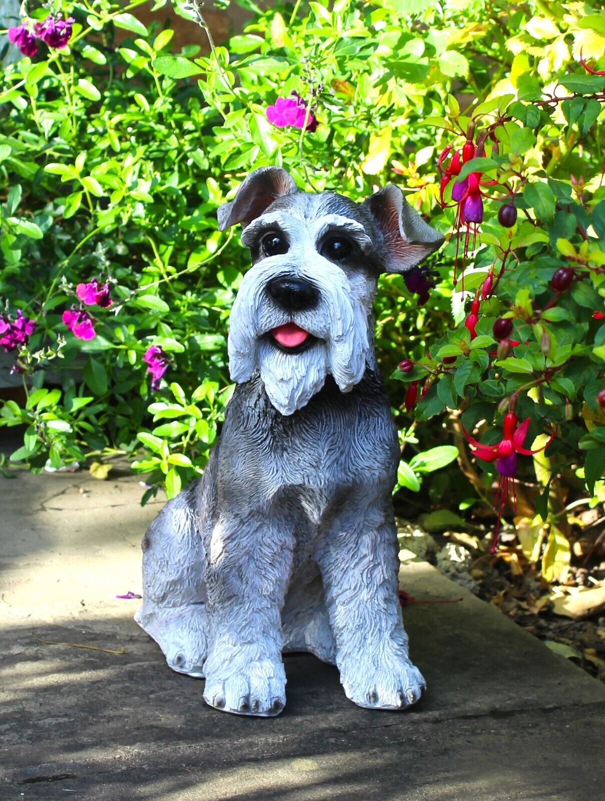 Schnauzer Garden Ornament Dog Animal Sculpture indoor outdoor 34cm