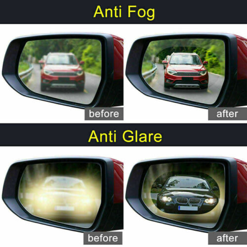 2PCS Car Rear view Mirror Film Rainproof Anti-Fog