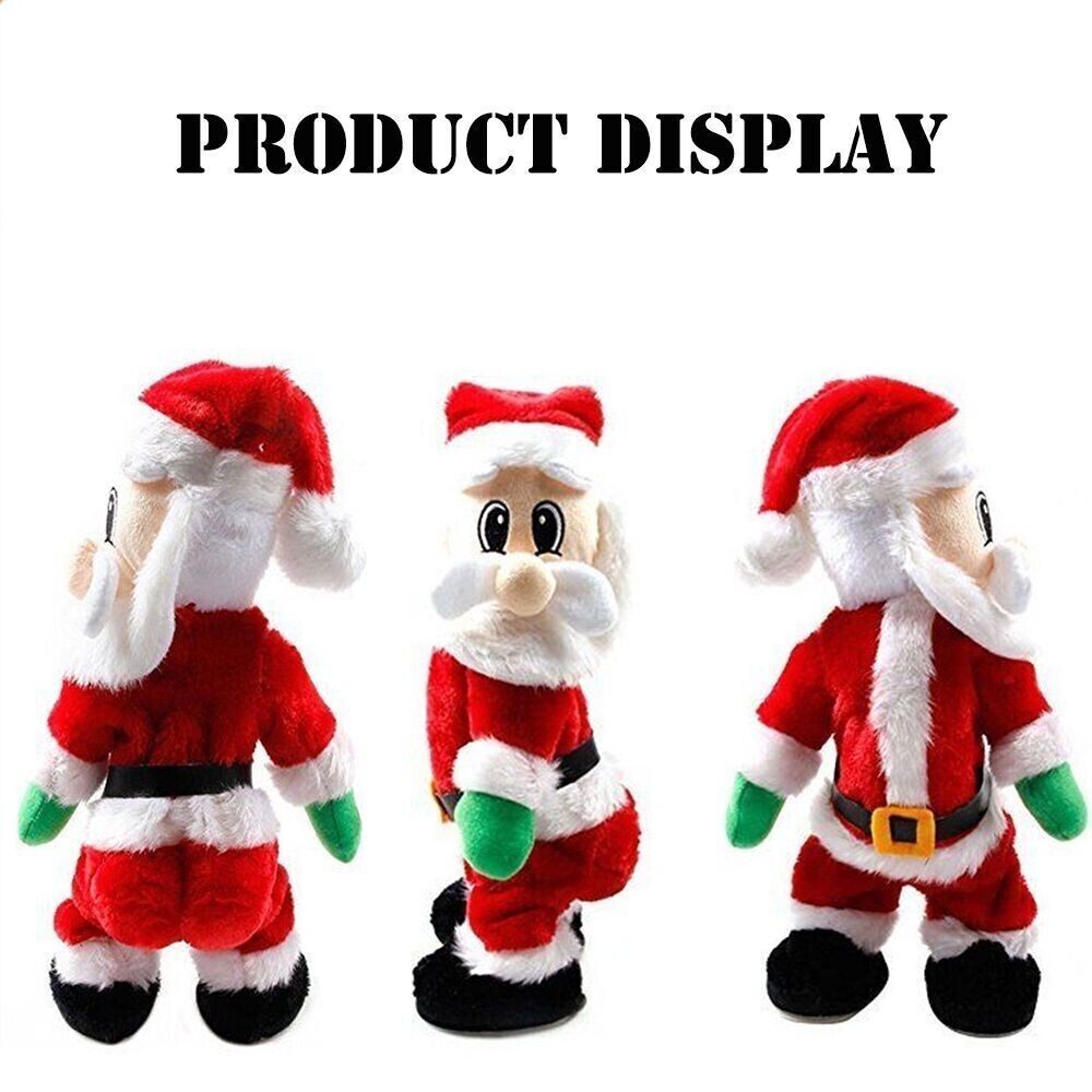 Twisted Hip Dancing Twerking Santa Claus Doll Electric Musical Toy Singing