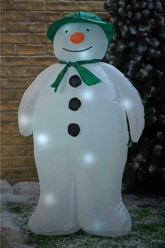 Christmas Decoration The Snowman 4ft Indoor Outdoor LED Inflatable 120cm Garden