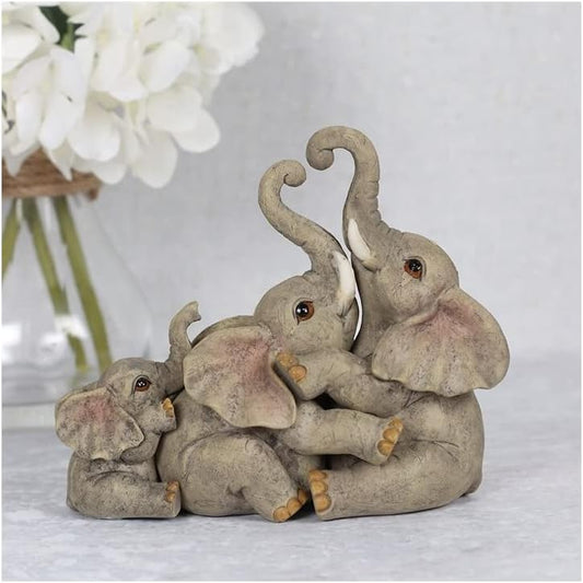 Elephant Family Ornament | 3pcs. 280g, Grey