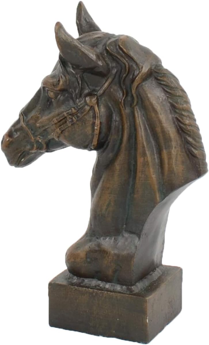 Statues & Sculptures Online Race Horse Head Bronze Metal Garden Ornament