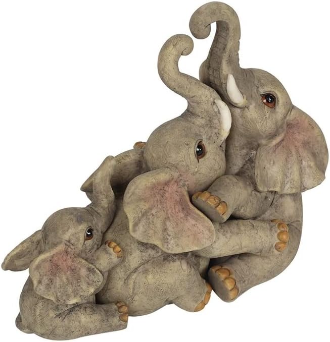 Elephant Family Ornament | 3pcs. 280g, Grey