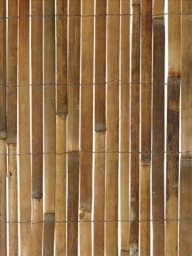 Traditional 4M Slatted Bamboo Slat Fence Panel for Garden Privacy Natural Look