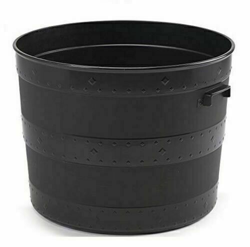 Plastic Plant Planter Barrel Tub Garden Patio Flower Pot Outdoor Indoor Garden