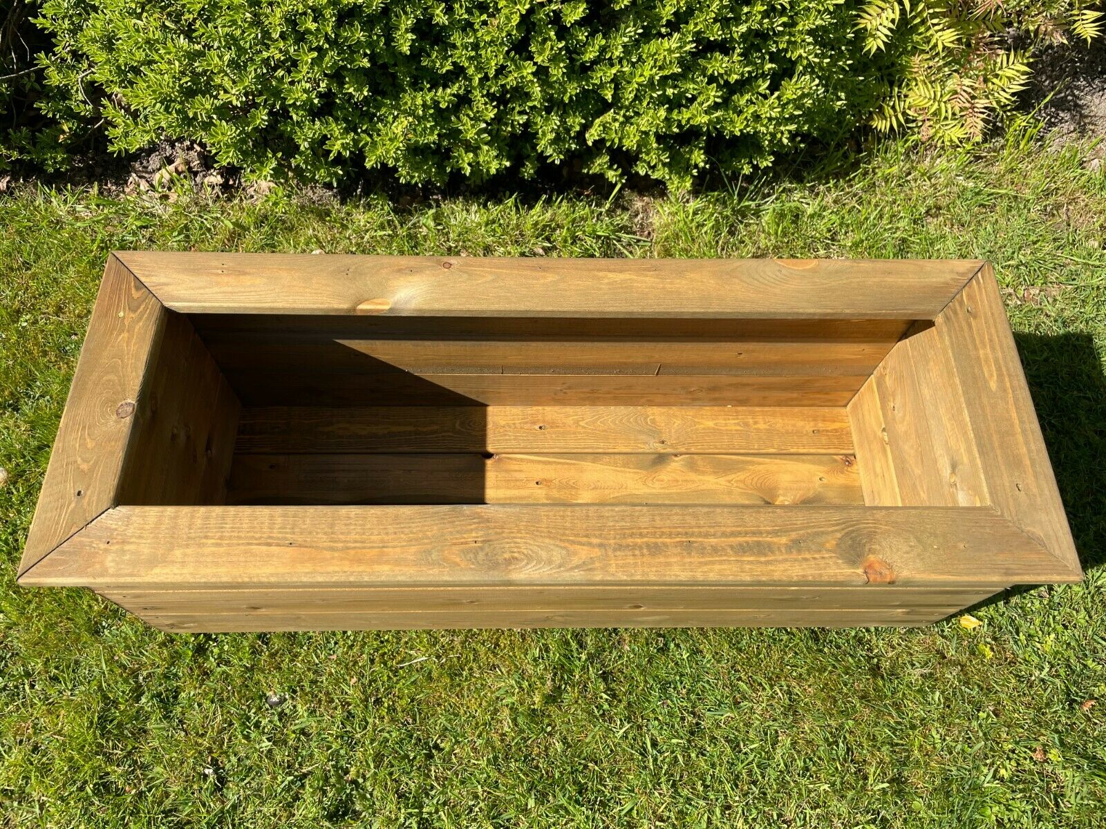 Trough Rectangle Wooden Garden Planter Extra Deep Large Raised Quality Planter