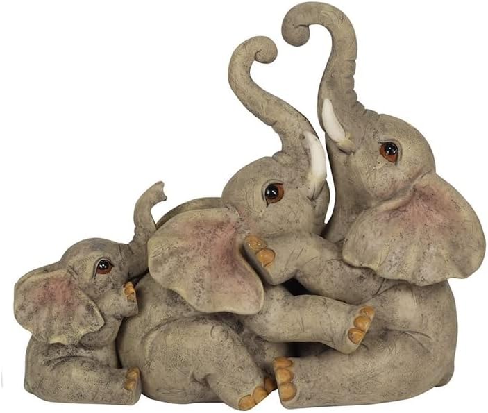 Elephant Family Ornament | 3pcs. 280g, Grey