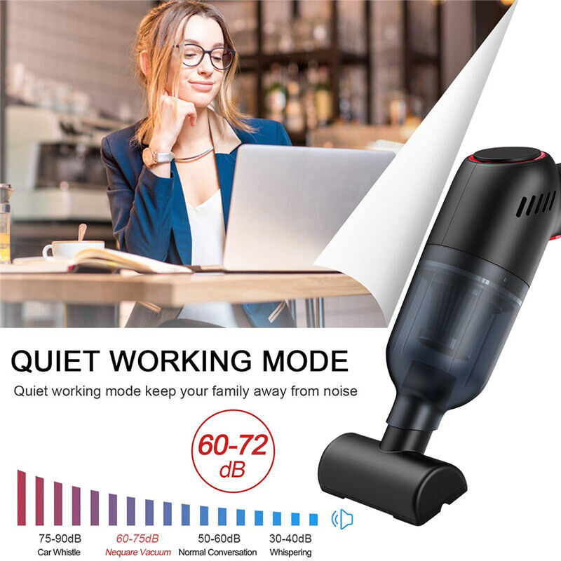 Wireless Vacuum Cleaner Car Handheld Vaccum Mini Power Suction USB Rechargeable