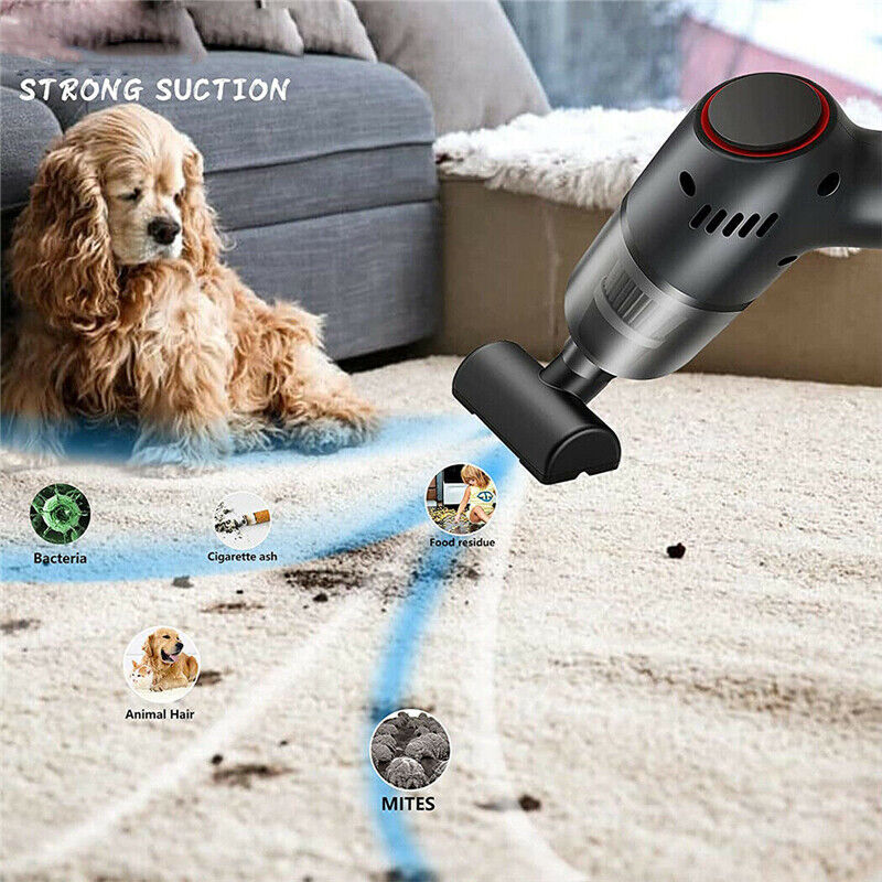 Wireless Vacuum Cleaner Car Handheld Vaccum Mini Power Suction USB Rechargeable