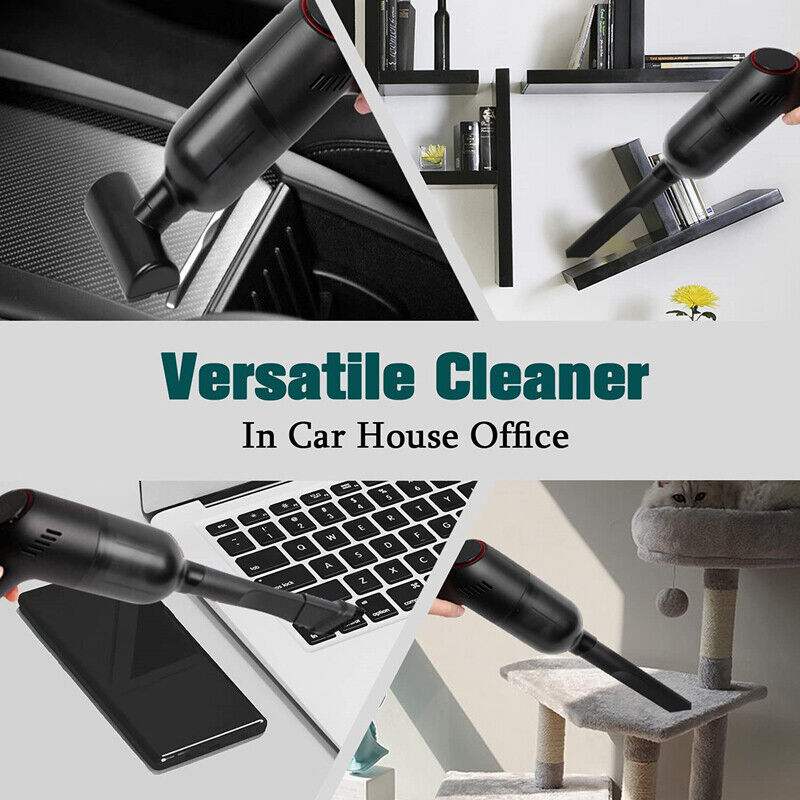 Wireless Vacuum Cleaner Car Handheld Vaccum Mini Power Suction USB Rechargeable