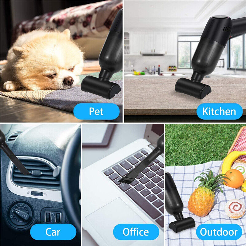 Wireless Vacuum Cleaner Car Handheld Vaccum Mini Power Suction USB Rechargeable