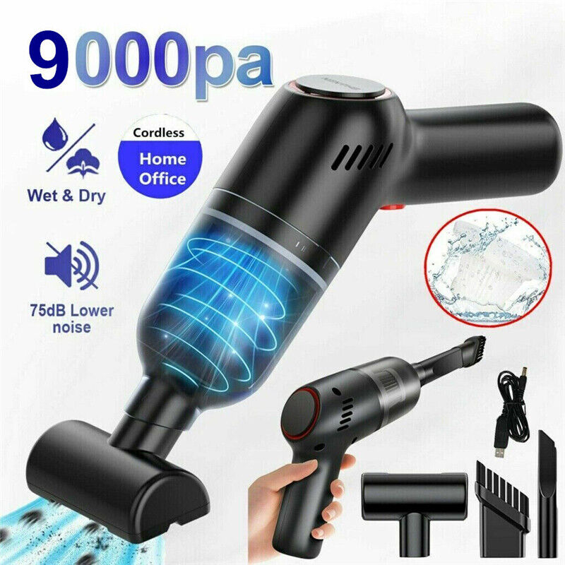 Wireless Vacuum Cleaner Car Handheld Vaccum Mini Power Suction USB Rechargeable