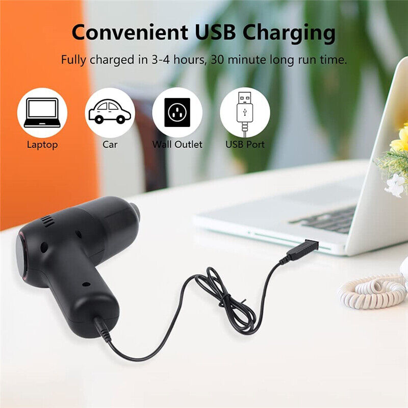 Wireless Vacuum Cleaner Car Handheld Vaccum Mini Power Suction USB Rechargeable