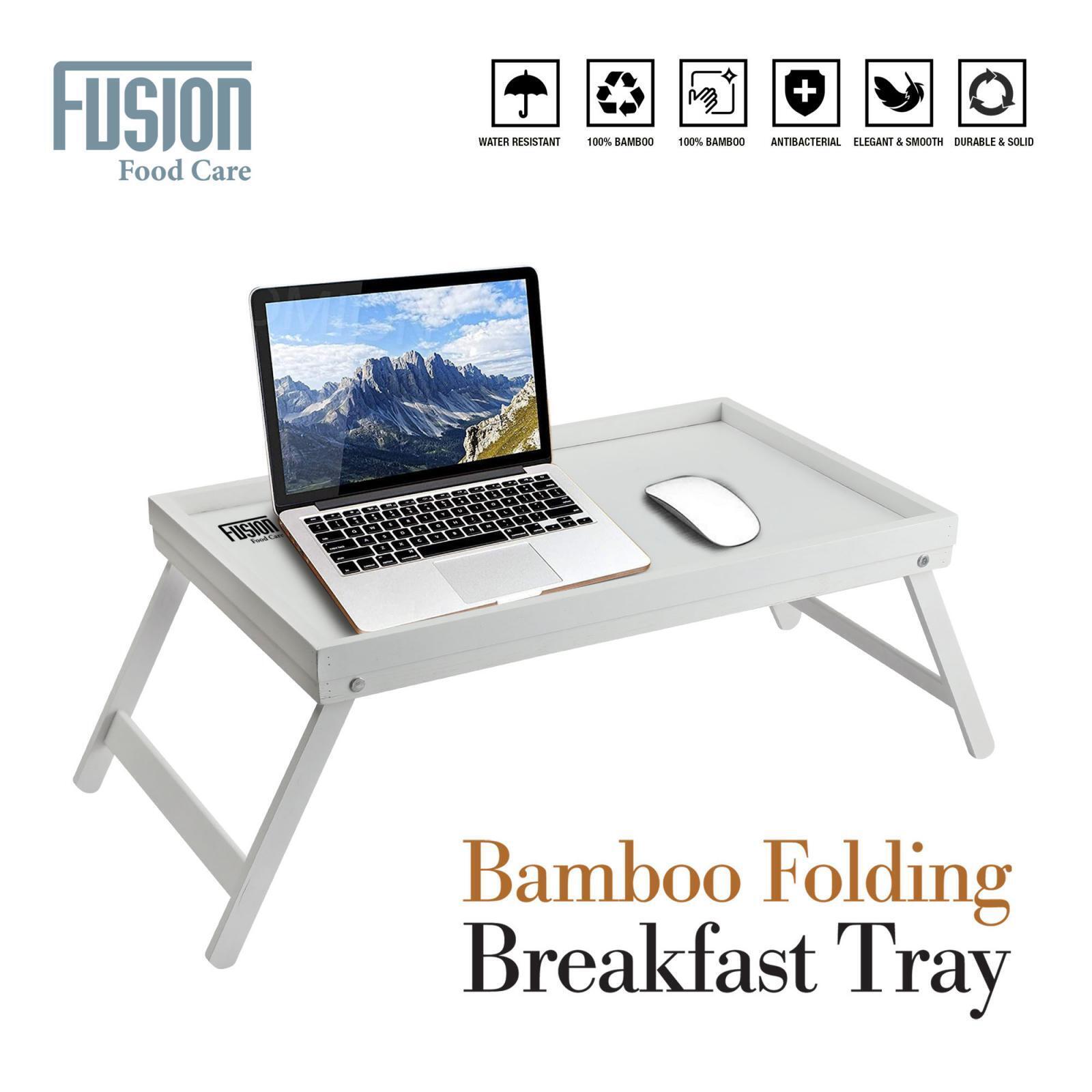 Bamboo Bed Serving Tray Folding Legs