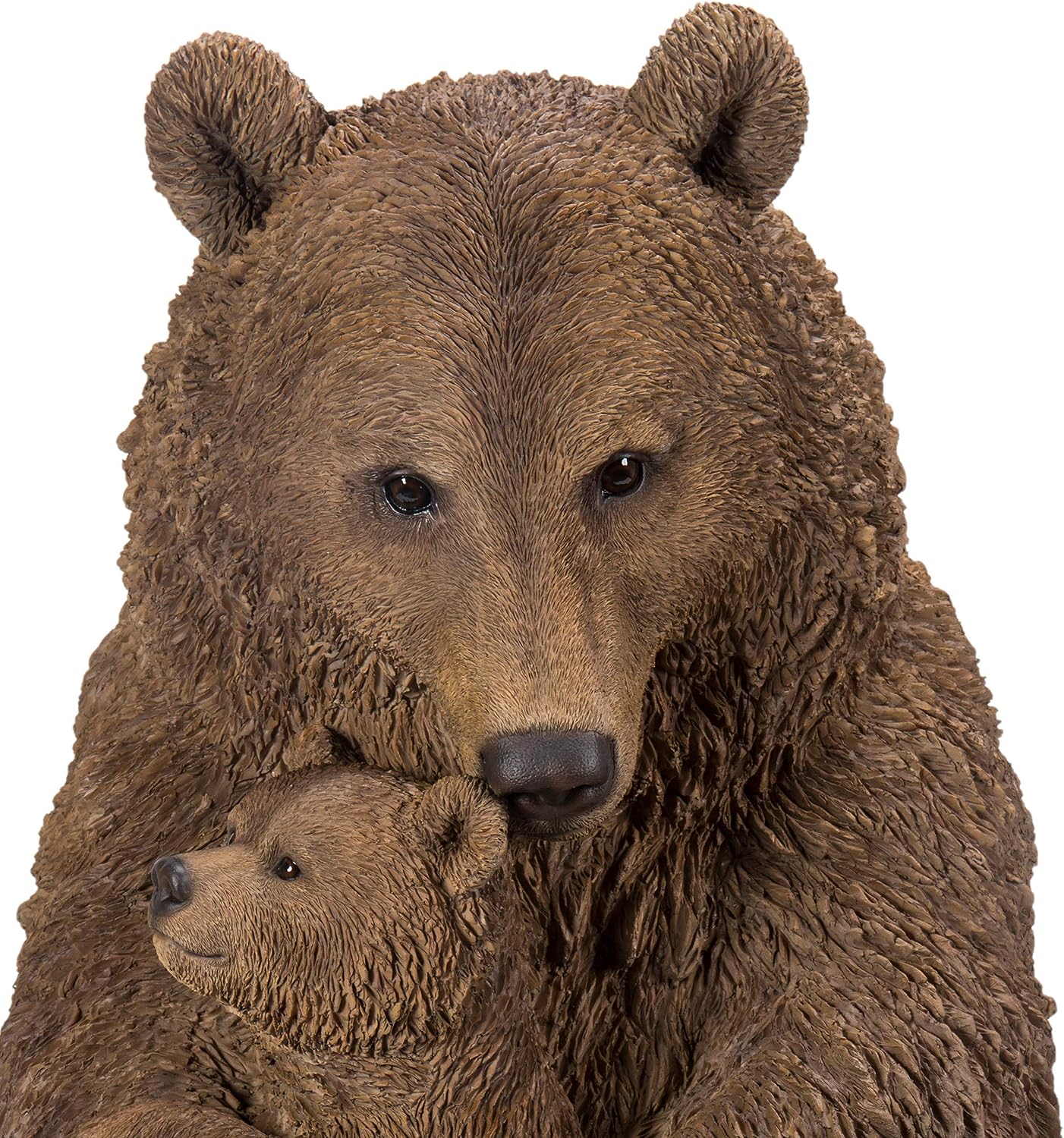 Mother & Baby Brown Bear | Highly Detailed Frost Resistant Resin Home or Garden Decoration