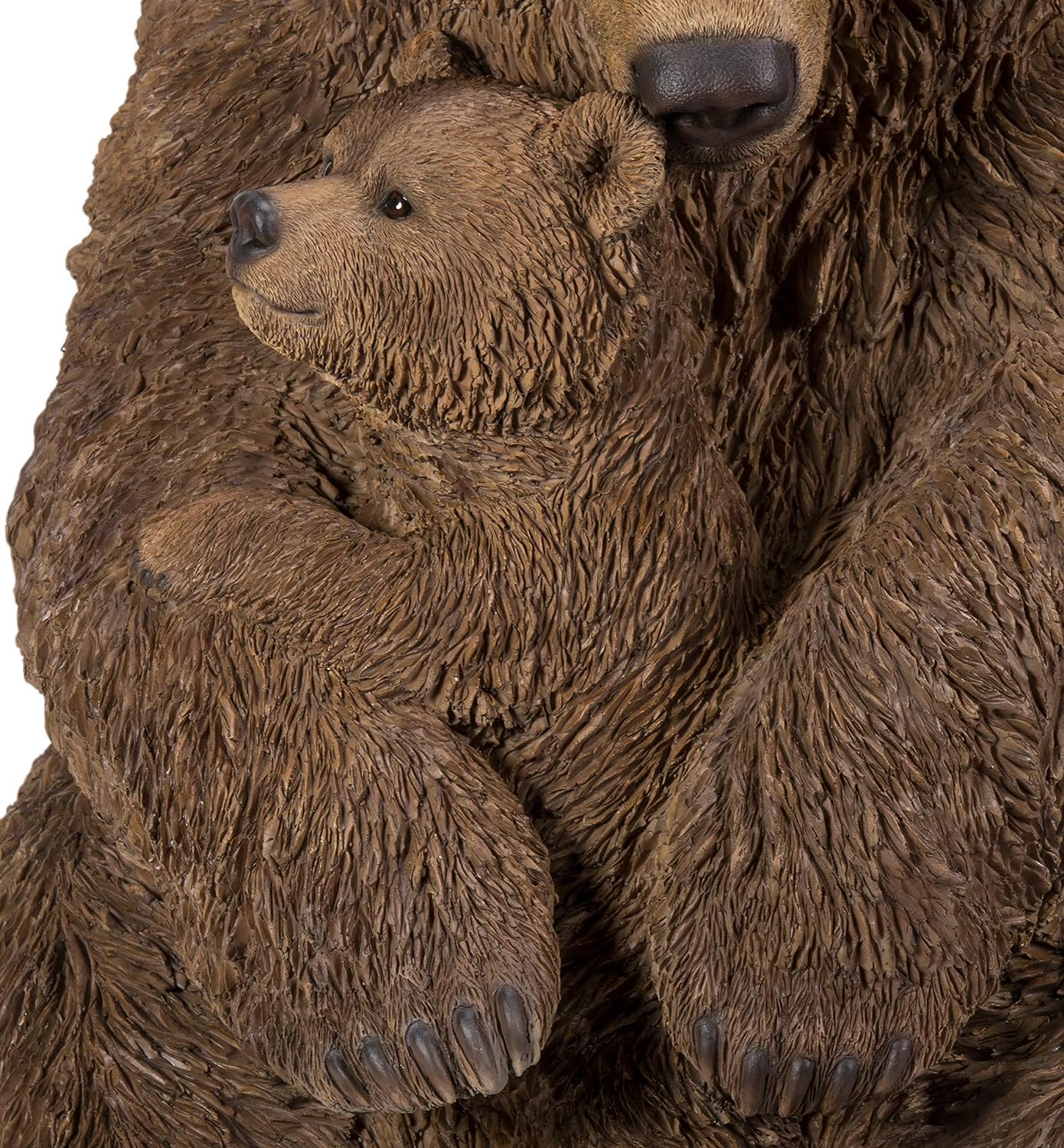 Mother & Baby Brown Bear | Highly Detailed Frost Resistant Resin Home or Garden Decoration