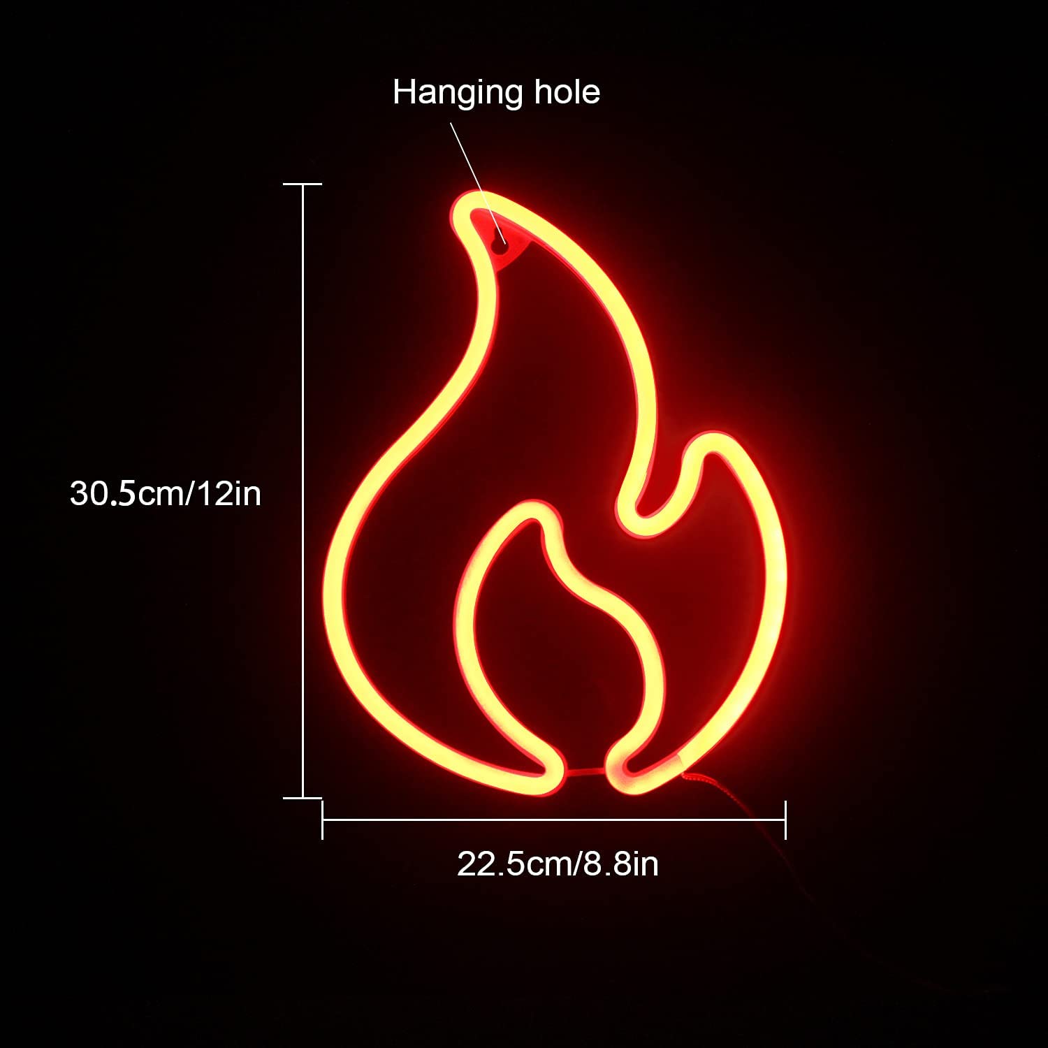 Neon Flame Sign