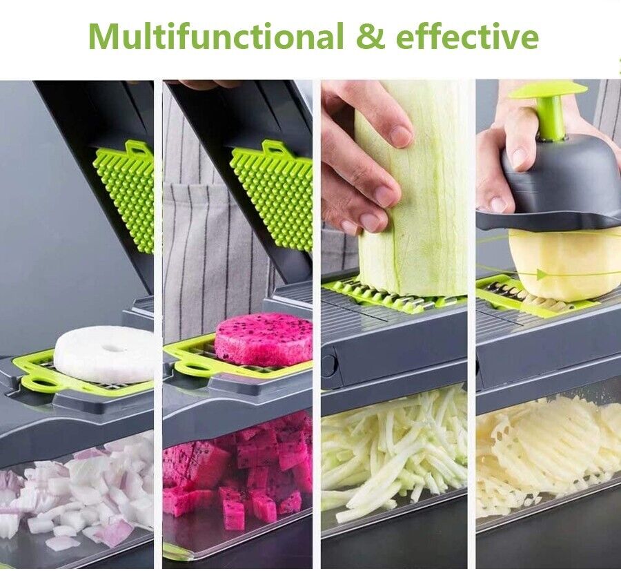 14 in 1 Food Vegetable Slicer Salad Fruit Peeler Cutter Dicer Chopper