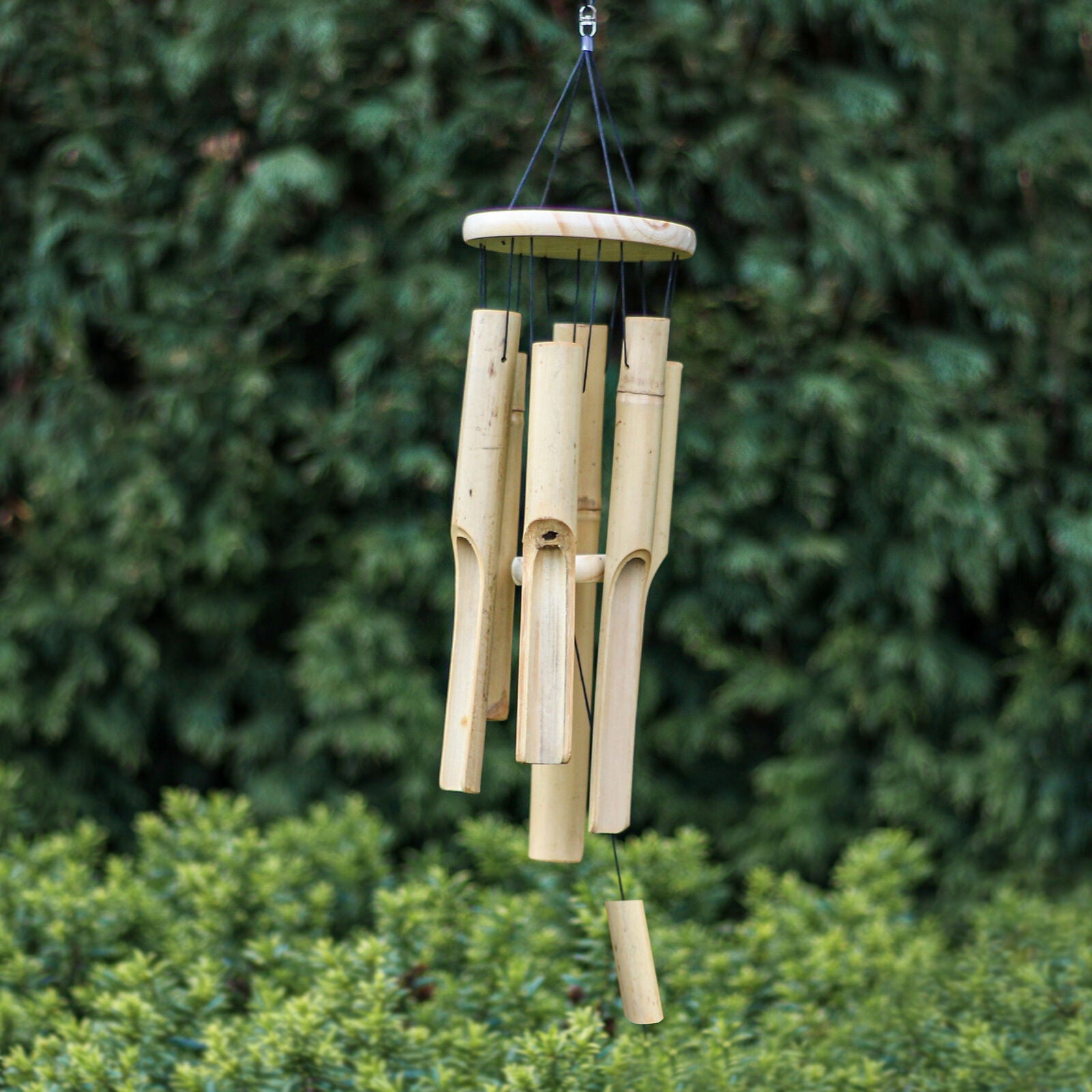 Bamboo Wind Chimes Wooden Chimes Hanging Garden Decoration