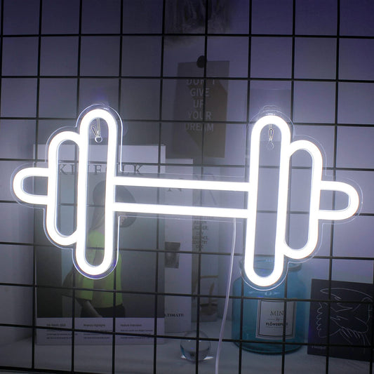 Neon Barbell Led Sign