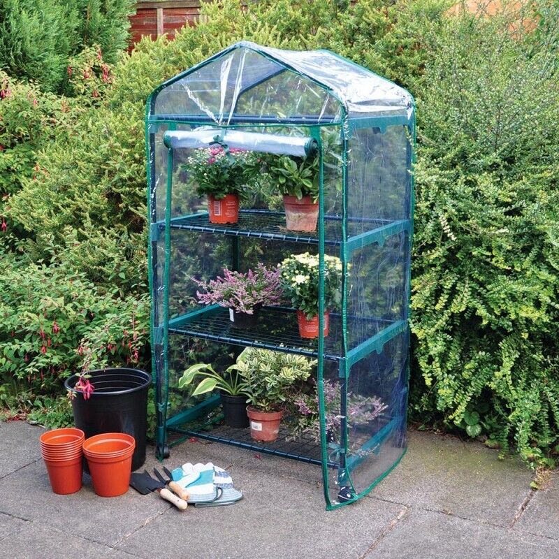 3 Tier Garden Greenhouse Mini Grow House Plant Vegetables PVC Cover Outdoor