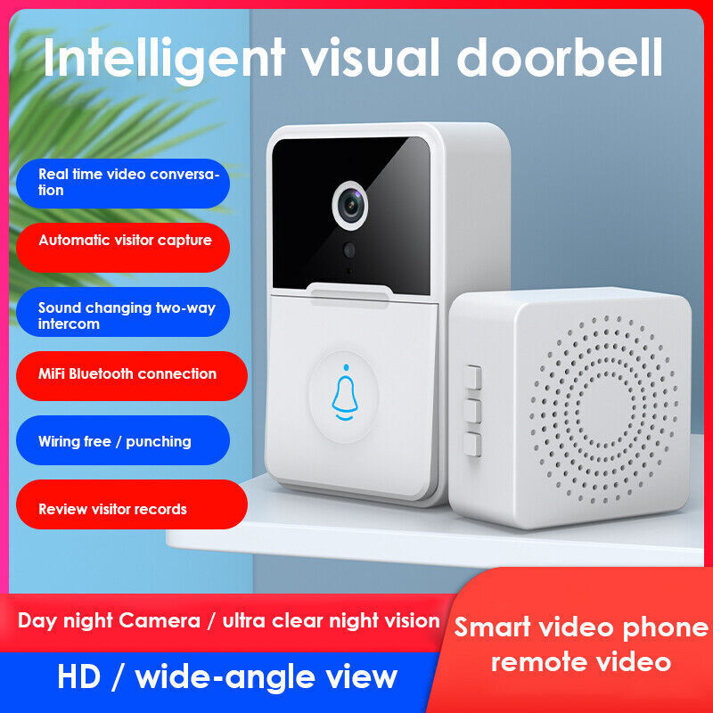 SMART WIRELESS WIFI RING DOORBELL SECURITY INTERCOM VIDEO CAMERA DOOR BELL CAM