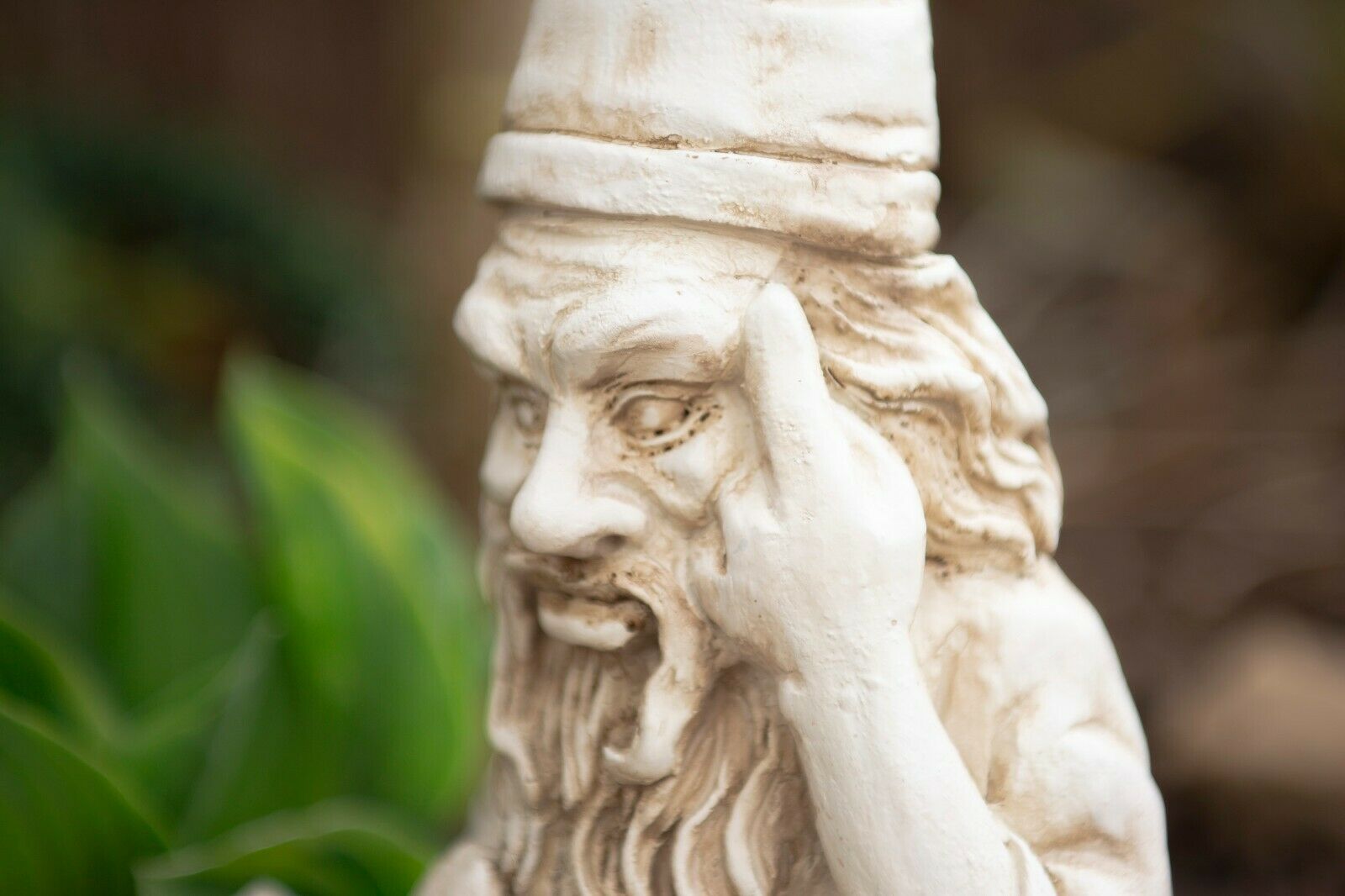 Wise Wizard Stone Effect Garden Ornament Gnome Lawn Statue Patio Decor Figurine