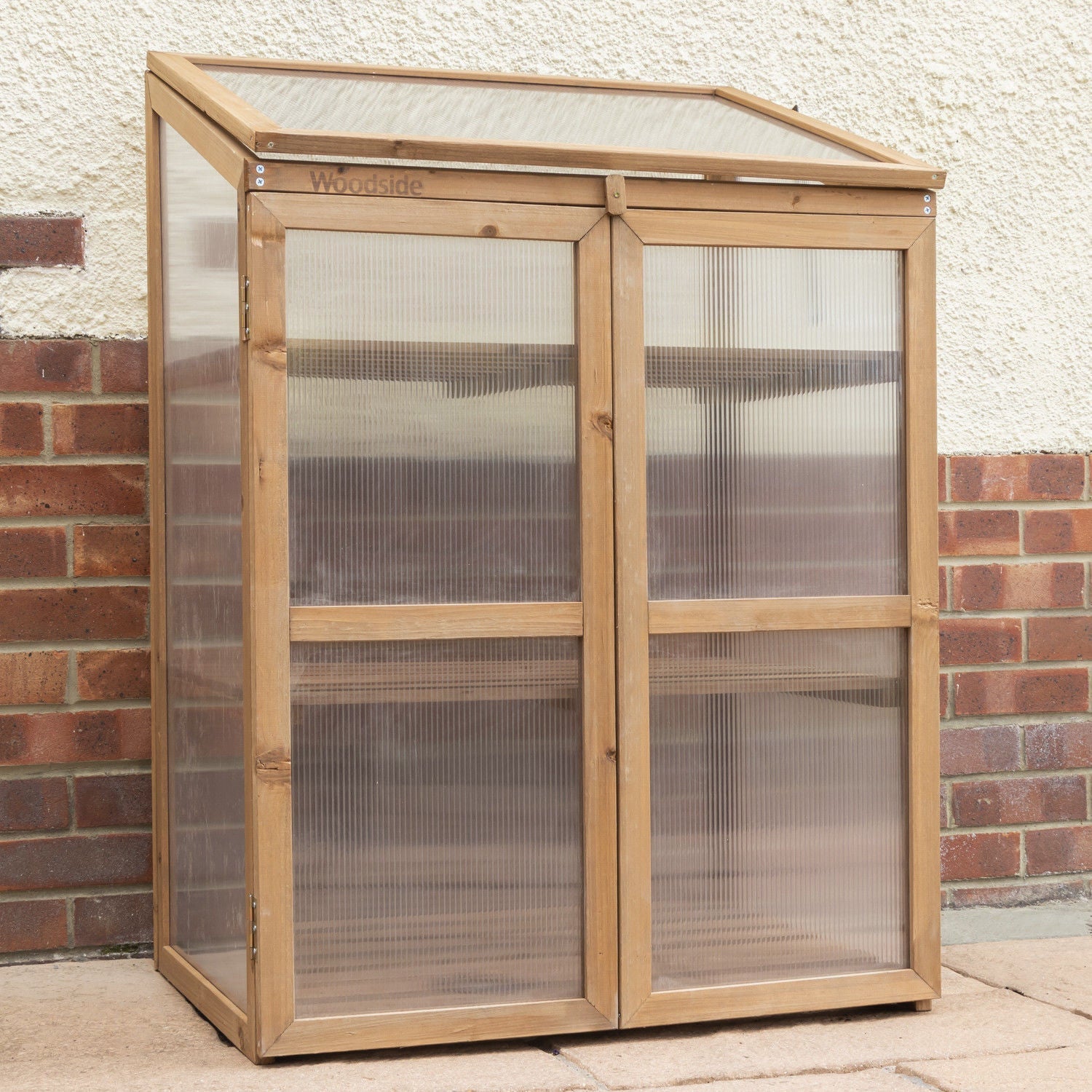 Woodside Outdoor Wooden Plant Flower Vegetable Cold Frame Cupboard Growhouse