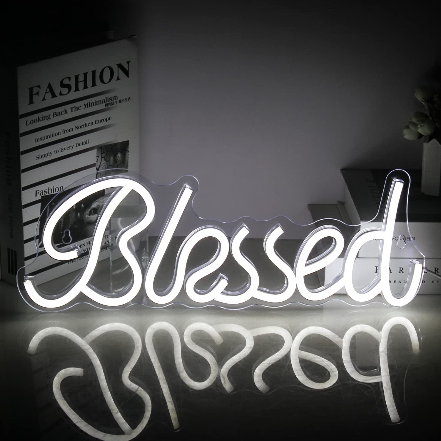 Neon Blessed Sign